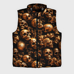 Мужской жилет Медные черепа, цвет: 3D-светло-серый