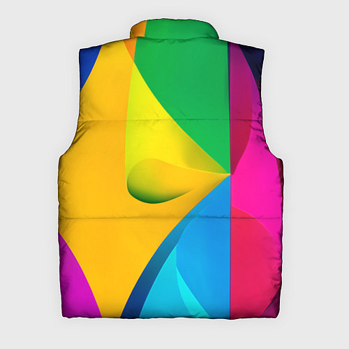 Мужской жилет Девушка лицо с ромбическим орнаментом / 3D-Черный – фото 2