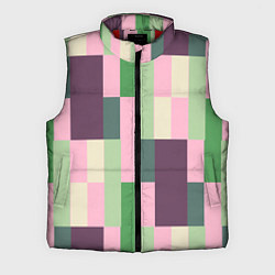 Мужской жилет Прямоугольный блочный паттерн