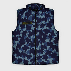 Мужской жилет Камуфляж с нашивкой - Владимир