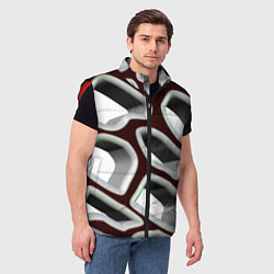 Мужской жилет Объемная сеть, цвет: 3D-красный — фото 2