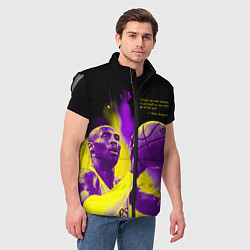 Мужской жилет Цитата - Коби Брайант, цвет: 3D-светло-серый — фото 2