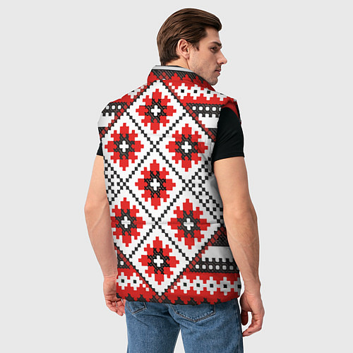 Мужской жилет Удмурт мода / 3D-Красный – фото 4