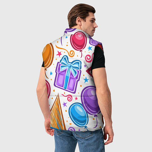 Мужской жилет Вечеринка / 3D-Красный – фото 4