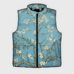 Мужской жилет Цветущие ветки миндаля - картина ван Гога, цвет: 3D-черный