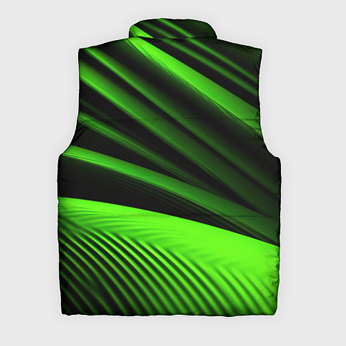 Мужской жилет Зеленый яркая текстура / 3D-Красный – фото 2