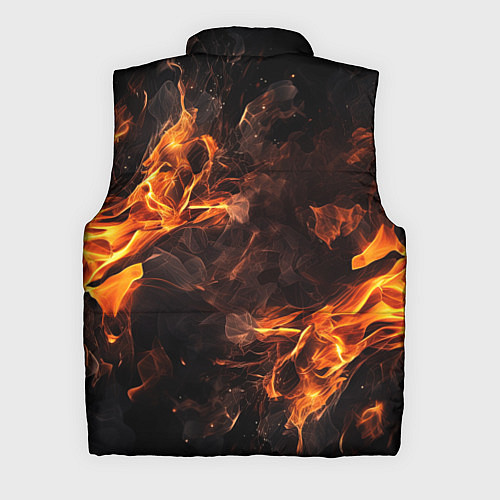 Мужской жилет Огонь и дым / 3D-Красный – фото 2
