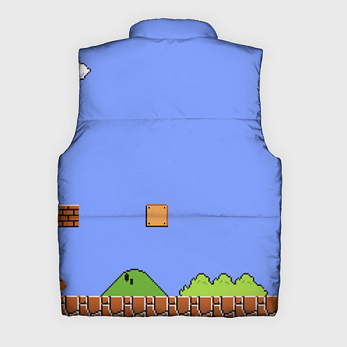 Мужской жилет Первый уровень Марио / 3D-Светло-серый – фото 2