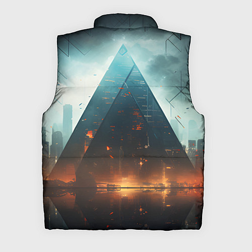 Мужской жилет Кибергород / 3D-Светло-серый – фото 2
