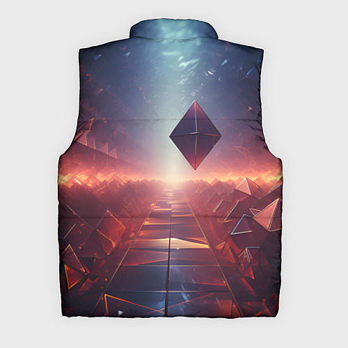 Мужской жилет 3D Ромб / 3D-Черный – фото 2