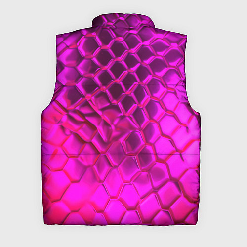 Мужской жилет Объемные розовые соты / 3D-Черный – фото 2