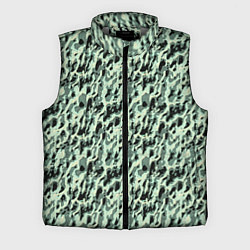 Мужской жилет Пятнистый паттерн приглушенный зелёный