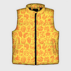 Мужской жилет Фастфуд - жёлтый