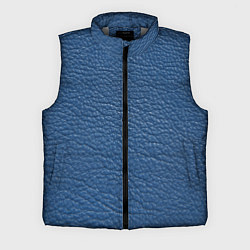 Мужской жилет Текстура синей кожи