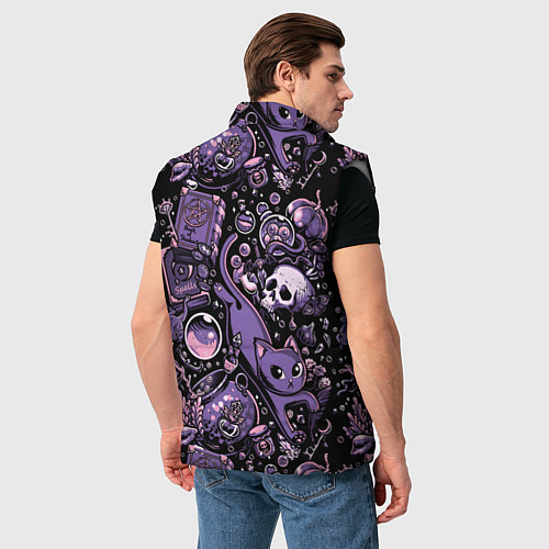 Мужской жилет Ведьминский паттерн / 3D-Светло-серый – фото 4