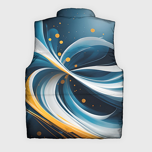 Мужской жилет Закрученная абстракция от нейросети / 3D-Черный – фото 2