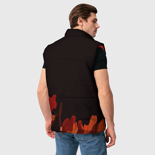 Мужской жилет Не паникуй / 3D-Красный – фото 4