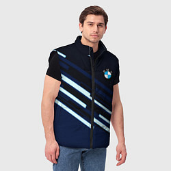 Мужской жилет Bmw auto car sport, цвет: 3D-черный — фото 2