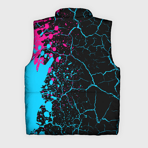 Мужской жилет Thirty Seconds to Mars - neon gradient: по-вертика / 3D-Черный – фото 2