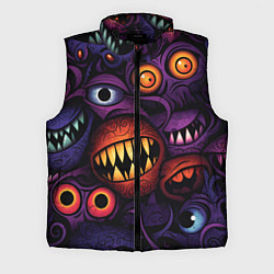Мужской жилет Хэллоуинские зубастики, цвет: 3D-черный