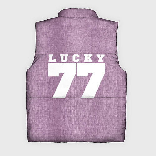 Мужской жилет Розовые джинсы lucky 77 / 3D-Черный – фото 2