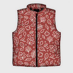 Мужской жилет Осень - бордовый 2