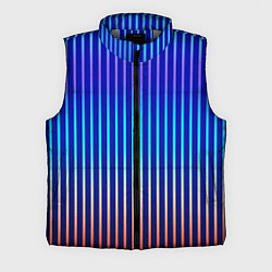 Мужской жилет Полосатый синий градиент