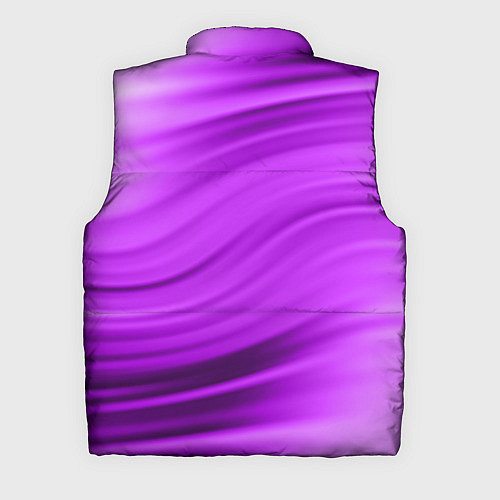 Мужской жилет Розово фиолетовый абстрактный узор волны / 3D-Красный – фото 2
