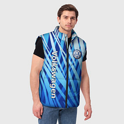 Мужской жилет Volkswagen - синий камуфляж, цвет: 3D-черный — фото 2