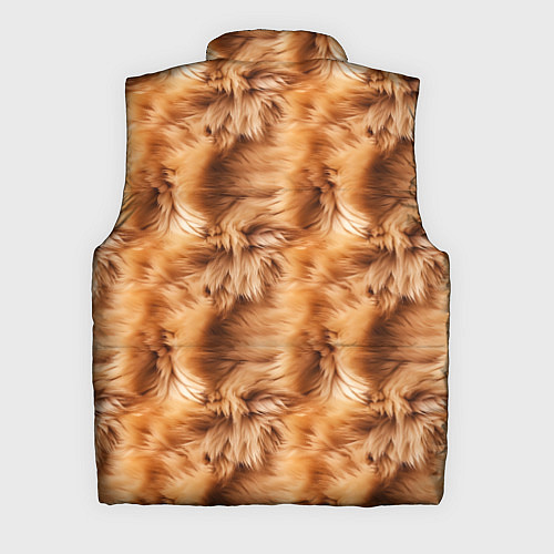 Мужской жилет Меховой паттерн / 3D-Черный – фото 2