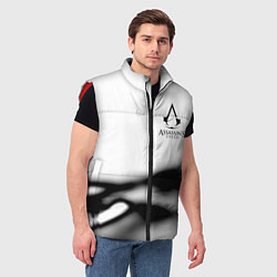 Мужской жилет Assassins Creed logo texture, цвет: 3D-красный — фото 2