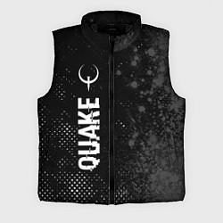 Мужской жилет Quake glitch на темном фоне: по-вертикали, цвет: 3D-черный