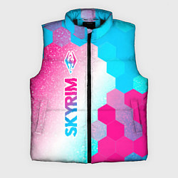Мужской жилет Skyrim neon gradient style: по-вертикали, цвет: 3D-черный