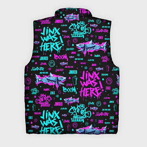Мужской жилет Jinx Arcane pattern neon / 3D-Черный – фото 2