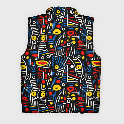 Мужской жилет Африканский орнамент / 3D-Светло-серый – фото 2