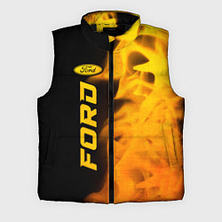 Мужской жилет Ford - gold gradient по-вертикали, цвет: 3D-черный