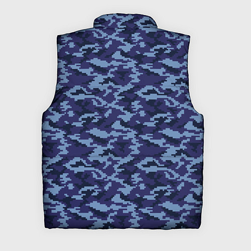Мужской жилет Камуфляж синий - Виктор / 3D-Черный – фото 2