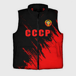 Мужской жилет СССР герб брызги красок
