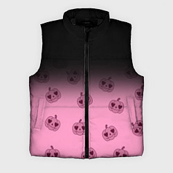 Мужской жилет Черно-розовый градиент и хэллоуинские тыквы паттер