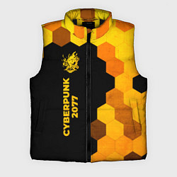 Мужской жилет Cyberpunk 2077 - gold gradient по-вертикали