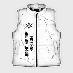 Мужской жилет Bring Me the Horizon glitch на светлом фоне по-вер, цвет: 3D-черный