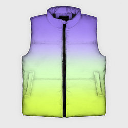 Мужской жилет Фиолетовый мятный и желто-зеленый градиент