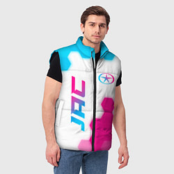 Мужской жилет JAC neon gradient style вертикально, цвет: 3D-черный — фото 2