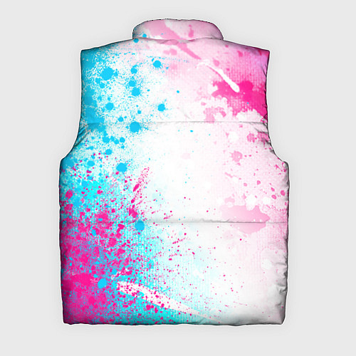 Мужской жилет Foo Fighters neon gradient style по-вертикали / 3D-Черный – фото 2