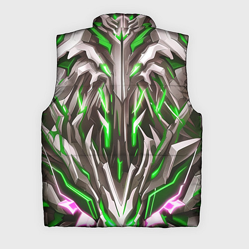 Мужской жилет Зелёная киберпанк броня / 3D-Черный – фото 2