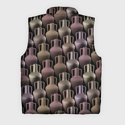 Мужской жилет Разноцветные амфоры / 3D-Светло-серый – фото 2