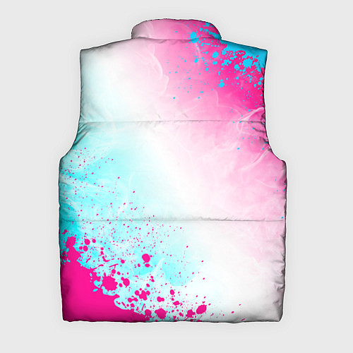 Мужской жилет Valorant neon gradient style вертикально / 3D-Черный – фото 2