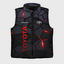 Мужской жилет Toyota - плиты с эффектом свечения, цвет: 3D-черный