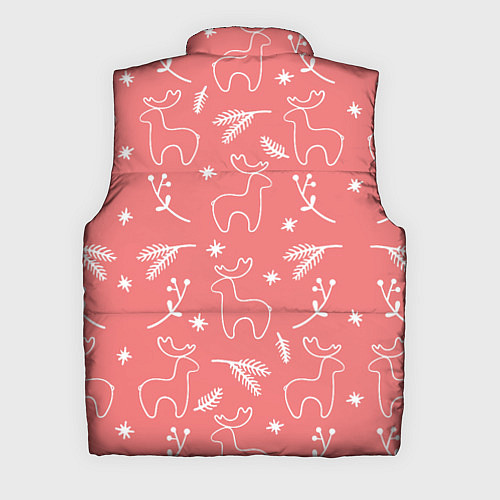 Мужской жилет Рождественский принт с оленями / 3D-Черный – фото 2