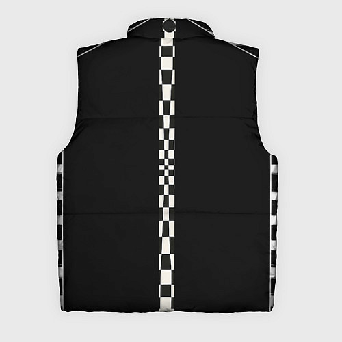 Мужской жилет Иллюзия заполненного пространства черный клетка и / 3D-Красный – фото 2
